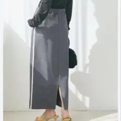 coca エンボスラインスカート　M
