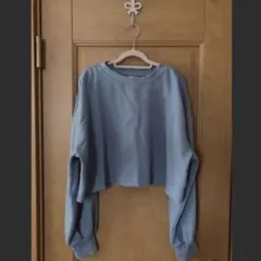h&m エイチアンドエム ブルー 裏起毛 トレーナー