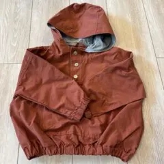 赤茶色フード付きジャケット
