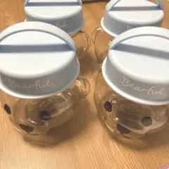 タリーズ Tully's ベアフル ハグミーボトル 4個セット くまフェイス