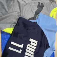 PUMA Tシャツ 140サイズ ネイビー/ライトブルー