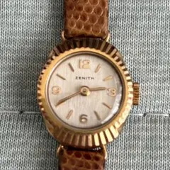 ZENITH ゼニス　手巻き時計 ヴィンテージ　ゴールド　レディース HA-6824| ゼニス 9K金無垢 ゴールド 美品 機械式手巻き センター