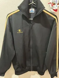 Champion ジップアップジャケット ブラック ヴィンテージ L