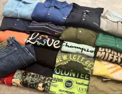 【アメリカ輸入】　US 古着卸　Tシャツその他セット　アソートまとめ売（洗濯済）