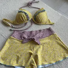 三愛 フラワープリントセパレート水着 9M