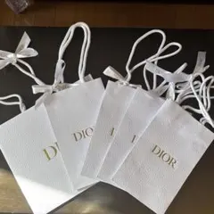 Dior ショップ袋 5枚セット ホワイト