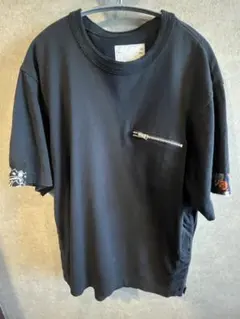 sacai22ssペイズリー柄袖 黒 Tシャツ 3サイズ - メルカリ