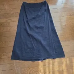 フレアスカート　ネイビー　スキャパ　タグ付き