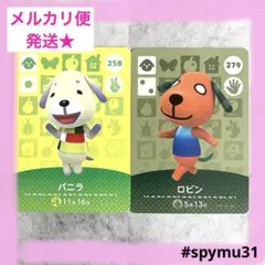 どうぶつの森amiiboカード　バニラ　ロビン