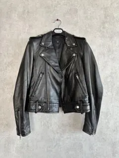 【美品】TODAYFUL トゥデイフル　ラムレザーライダースジャケット S 黒