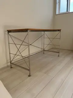 無印良品 ステンレスユニットデスク タモ材