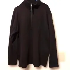 THE NORTH FACE ブラック ハーフジップカットソー