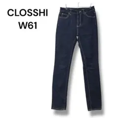 CLOSSHI デニム　ジーンズ　スキニー　Ｆ　ネイビー　ウエスト６１