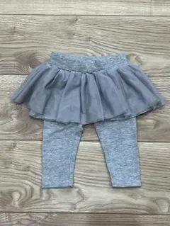baby GAP スカート付きレギンス 6-12ヶ月 グレー チュールスカート