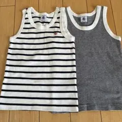ストライプタンクトップ 116cm 2枚セット