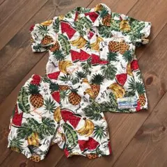 フルーツ柄 半袖シャツ ショートパンツ セットアップ 90のサムネイル