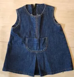 デニムノースリーブワンピース　　ワンピース　デニム　80～90