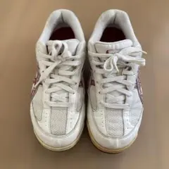 ASICS ホワイト/レッド スニーカー 23cm