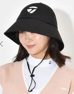 極美品】TaylorMade リバーシブル バケットハット ブラック ゴルフ 