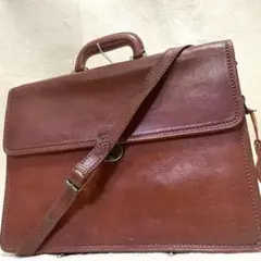 オールドコーチ ステーションバッグ 2way USA製 茶 USA製 COACH オールドコーチ 2way レザー バッグ
