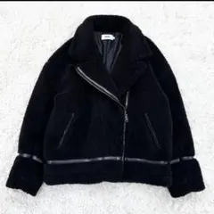 AZUL BY MOUSSY　フェイクムートン　スタンドカラージャケット