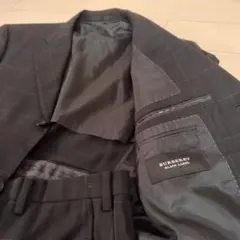 BURBERRYBLACK LABEL スーツ ウインドチェック 黒系　L