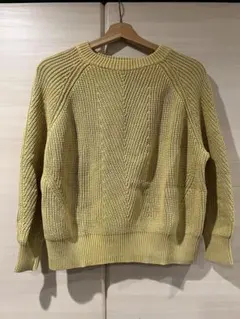 【DEMYLEE】デミリー　スプリングコットンリブニット