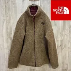 リバーシブル⭐️ノースフェイス　フリース　キルティングジャケット　ブラウン　M