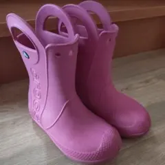 Crocs ピンク 長靴 Classic Clogs　J2 20センチ