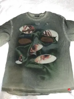 DIESEL （ディーゼル） T-WASYDロゴレイヤード半袖 Tシャツカーキ