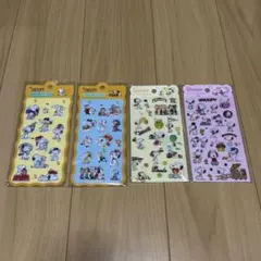 スヌーピー ぷくぷくシール ウォーターシール 4枚セット