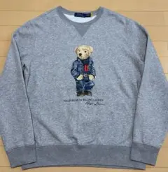 ポロ•ラルフローレン　Ralph Lauren ポロベアトレーナー　グレー M