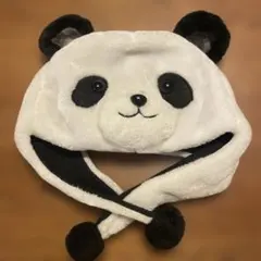 パンダ　耳付き　フリース帽子　ハロウィン