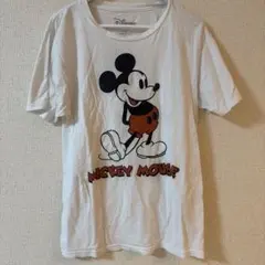 Disney ミッキーマウス Tシャツ S/M ホワイト