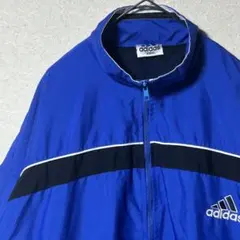 古着 90s アディダス 刺繍ロゴ ナイロンジャケット adidas