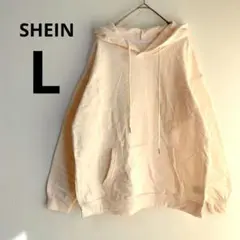 USA古着✨　SHEIN 【L】　クリーム　フーディ　パーカー プルオーバー