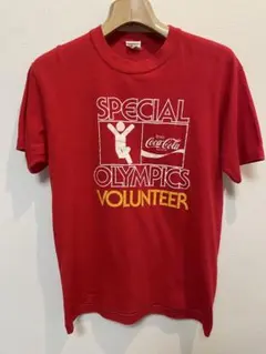 レア　80s USA製 SIGNAL コカコーラ オリンピック ボランティア T