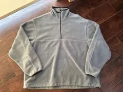 フリース ハーフジップ WOOLRICH ライトブルー ドローコード 古着