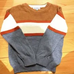 GLOBAL WORK ストライプニットセーター Mサイズ