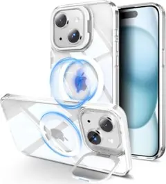 iPhone15plus用ケース MagSafe対応 レンズスタンド付きEN2Z