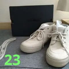 【美品】（試着のみ）CONVERSE ベージュ スニーカー 23センチ