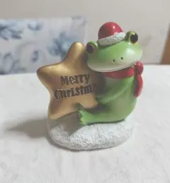 コポー ミドルサイズ ダイカイ カエルのクリスマス置物