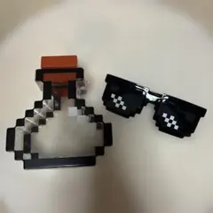 マインクラフト　水筒(イルミネーション) サングラス　セット