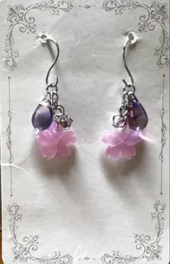 【SA264】サクラのハンドメイドピアス/イヤリング