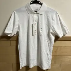 UNIQLO エアリズムコットンカノコポロシャツ S ホワイト