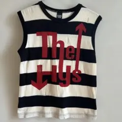 HYSTERIC GLAMOUR MINI ストライプタンクトップダメージ加工