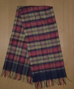 チェック柄マフラー