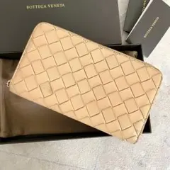 ボッテガヴェネタ 長財布 イントレチャート ラウンドファスナー