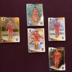 清水エスパルス Topps Chrome トレーディングカード 5枚セット
