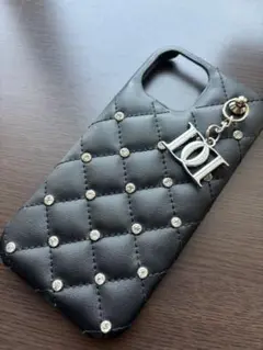 Darich キルティングビジューDDチャームiPhone15ケース
